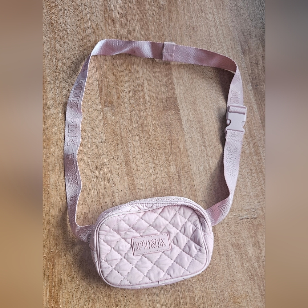 PINK Victoria's Secret Pink Crossbody Bag Quilted Design